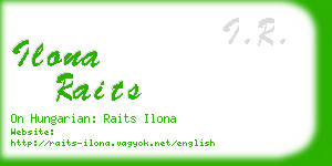 ilona raits business card